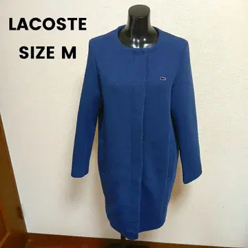 LACOSTE 라코스테 노카라 하프 코트 사이즈 M 네이비