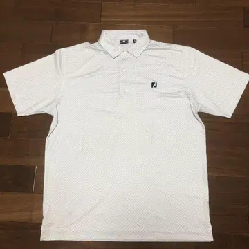 FJ 피케 셔츠 3XL 화이트 베이스에 파랑 무늬