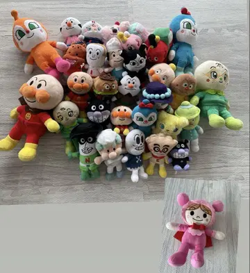 호빵맨 프리치이 콩 봉제 인형 키체인 묶음 판매 30개