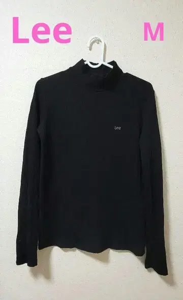 Lee 긴팔 롱T M 블랙 하이넥