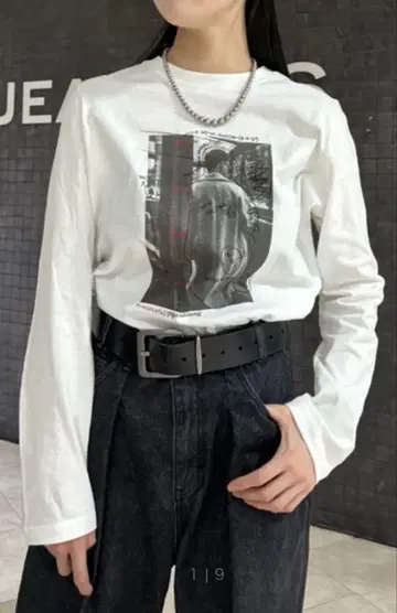 JEANASIS 지나시스 롱T셔츠 긴팔 화이트