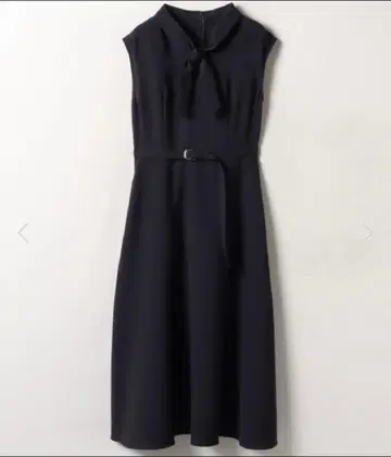 allureville 네이비 슬리브리스 원피스