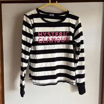 HYSTERIC GLAMOUR 스트라이프 긴팔 T셔츠