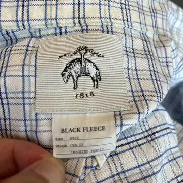 BLACK FLEECE 체크 무늬 셔츠 S 사이즈