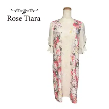 Rose Tiara 로즈 티아라 원피스 핑크 쉬폰 꽃무늬 40