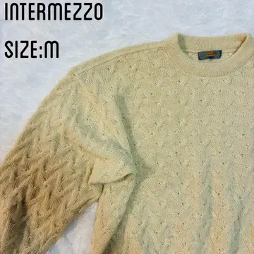 INTERMEZZO 알파카 니트 긴팔 스웨터 M