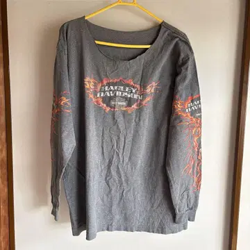 HARLEY DAVIDSON 긴팔 티셔츠 그레이