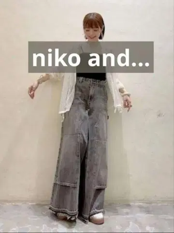 [ 미사용 새상품 ] niko and - DOUBLEKNEE DENIM