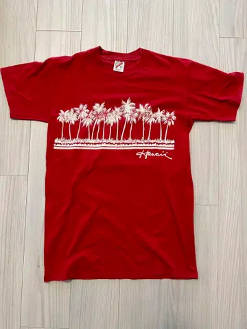 Jerzees 하와이 야자수 T셔츠 90s 빈티지