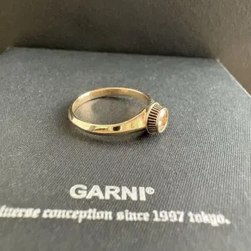 [ 새상품 ] GARNI 골드 스톤 반지 핑키링