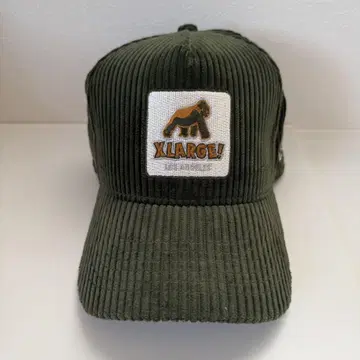 [ 미사용 ] XLARGE 코듀로이 캡 올리브 그린