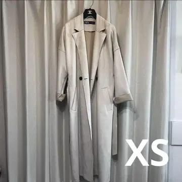 ZARA 스웨이드 롱 코트 XS