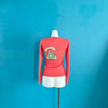 1520 Chesty 체스티 코랄 핑크 캐시미어 가디건