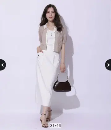옷깃 크로셰 가디건 아푸와이저 리셰 반팔 가디건 택 포함 새상품