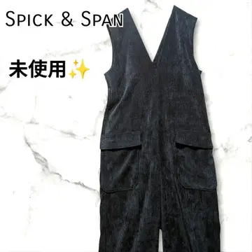 새상품 Spick & Span 소프트 코듀로이 콤비네존 그레이 36사이즈