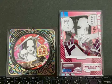 [원피스] ONE PIECE 핸콕 생일 캔뱃지, 아크릴 스탠드