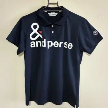 새상품급 and per se 네이비 피케 셔츠 L