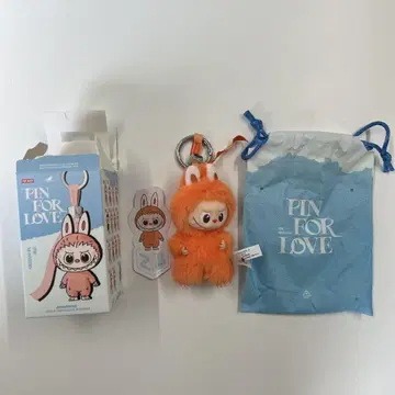 [ Z ] LABUBU PIN FOR LOVE 봉제 인형 펜던트