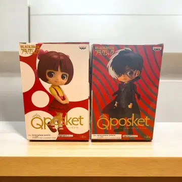 Qposket 블랙 잭 & 피노코 피규어 2개 세트