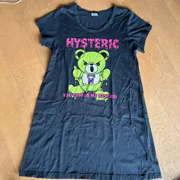 HYSTERIC GLAMOUR 그래픽 T셔츠 블랙