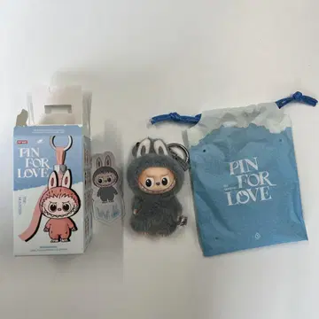 [ W ] LABUBU PIN FOR LOVE 봉제 인형 펜던트
