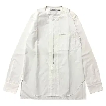 nonnative 지퍼 노카라 긴팔 롱 셔츠 화이트 0