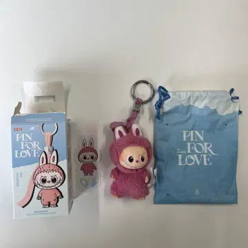 [ Q ] LABUBU 러브브 PIN FOR LOVE 봉제 인형 펜던트