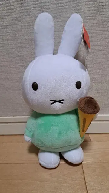 토끼 봉제 인형 아이스크림 콘 포함