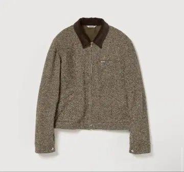 AURALEE HOMESPUN TWEED ZIP BLOUSON 사이즈 5