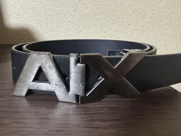 A|X 블랙 가죽 벨트
