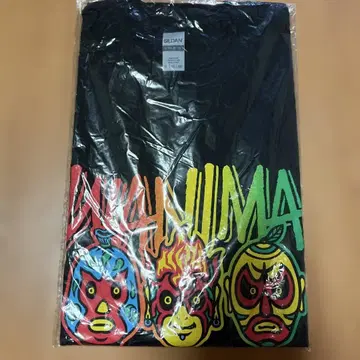 WANIMA 컬러풀 캐릭터 T셔츠 XL