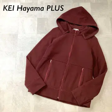 KEI Hayama PLUS 집업 후드티 보르도