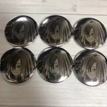 귀멸의 칼날 캐릭터 캔뱃지 컬렉션 먹 채색풍 캔뱃지 이구로 오바나이