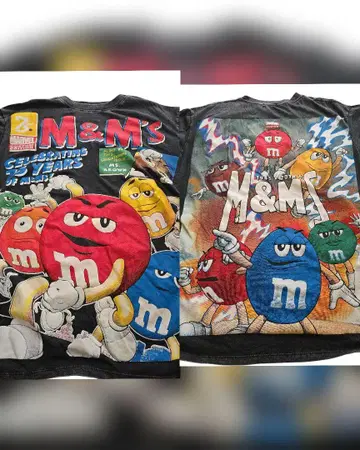 양면 M&M's 티셔츠