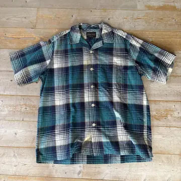 Pendleton 반팔 체크 셔츠 M