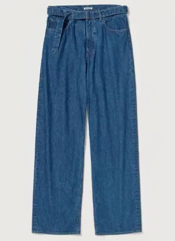 AURALEE SELVEDGE LIGHT OZ DENIM BELTED