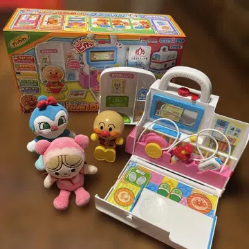 활력 100배 병원 인형 세트 호빵맨