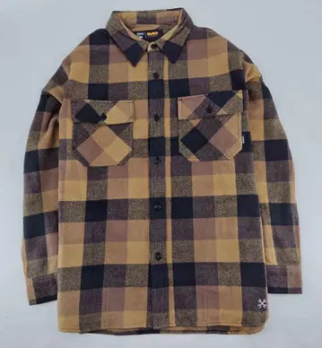 BLUCO/BUFFALO CHECK FLANNEL SHIRT(BRN)L