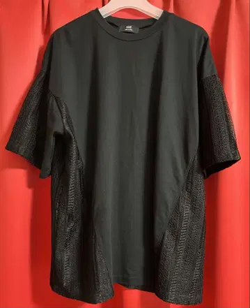 HARE 레이스 도킹 티셔츠 블랙 프리 사이즈 남성용