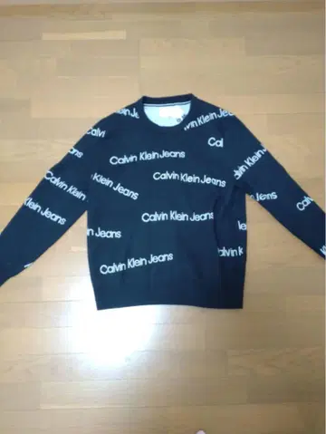 Calvin Klein Jeans 블랙 니트 스웨터 L