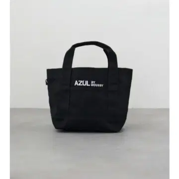 아줄바이마우지 로고 자수 미니 토트백