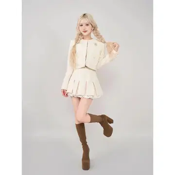 Darich 스팽글 트위드 미니 스커트