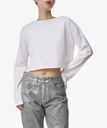 AURALEE ORGANICCOTTONHIGHGAUGEBOATNECK T