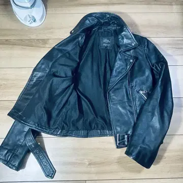 천연 가죽 ZARA 가죽 자켓 라이더 블랙 XS 양가죽