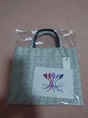 BIBI bag. 'MINI' tweed Platinum
