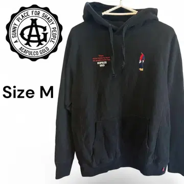 ACAPULCO GOLD 블랙 후드티 M 사이즈