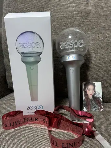 aespa 공식 응원봉 포토 카드 포함