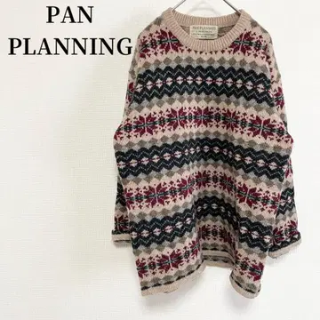 PANPLANNING 스웨터 가을/겨울 빈티지 코디 캐주얼 카키