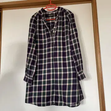Eddie Bauer 에디 바우어 체크 무늬 긴팔 튜닉 PM