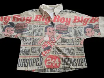 빅 보이 프린트 셔츠